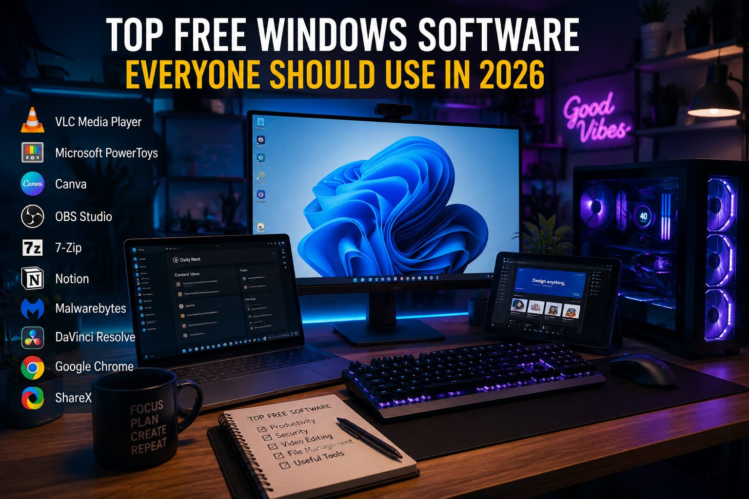 Top Free Windows Software Everyone Should Use in 2026